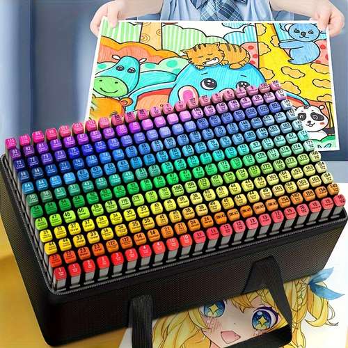 268 Colors Sketch Marker Set Double Ended Oily Alcohol Art - Temu
